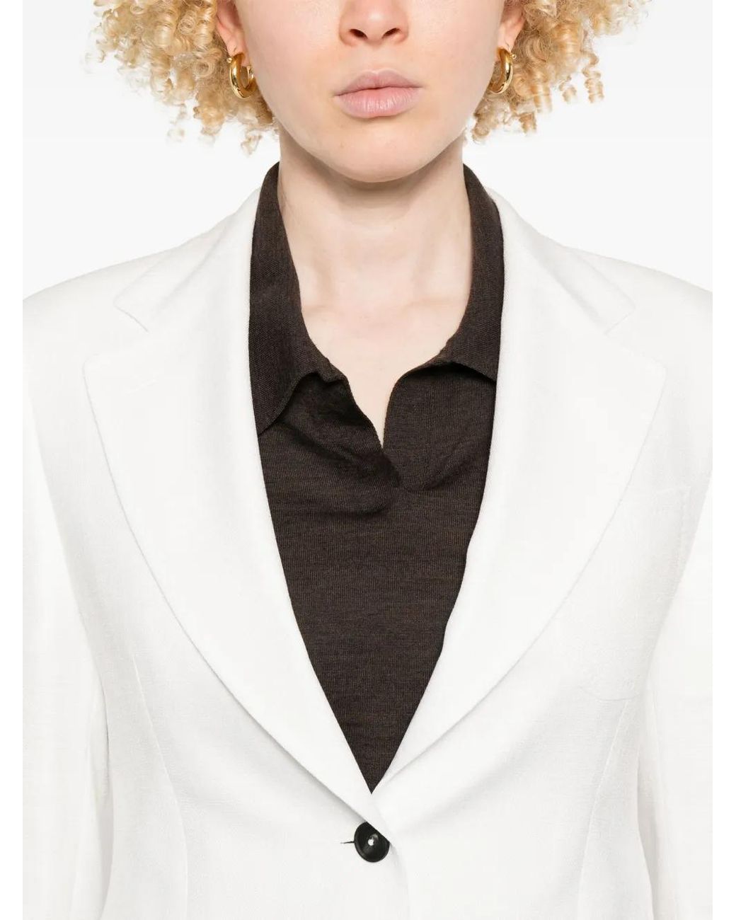Blazer Debra Tagliatore de color White