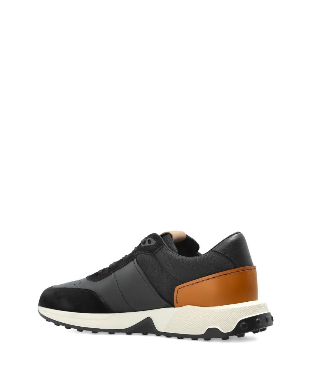 Tod's Black Leather Panelled Sneakers for men