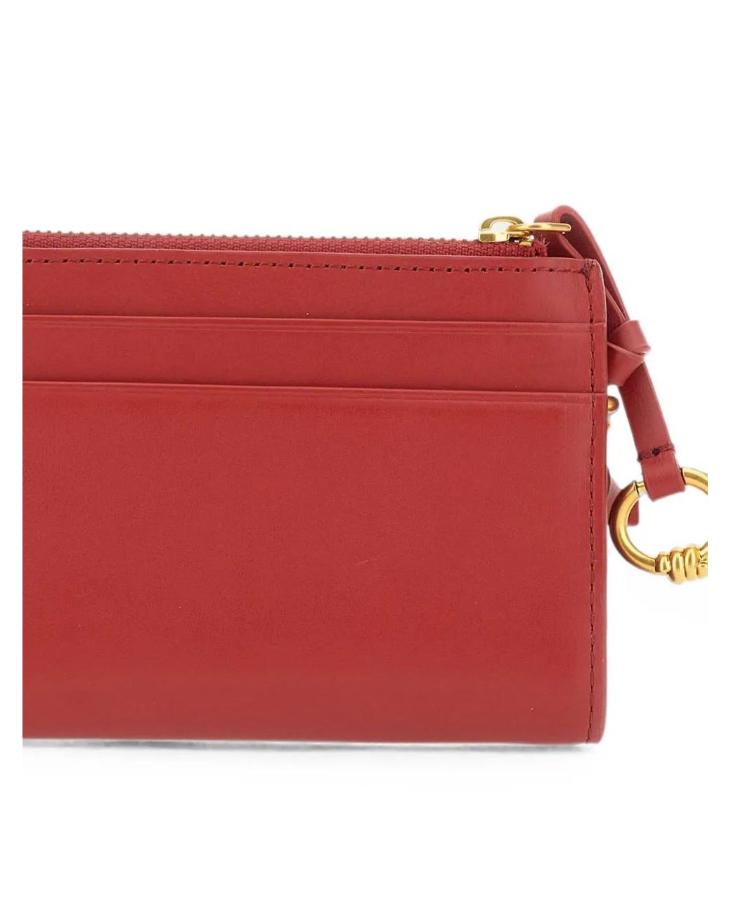 Gianni Chiarini Red Leather Bi-Fold Wallet
