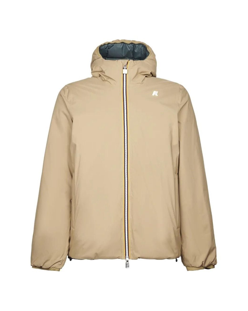 K-Way Natural Jack St Reversible Hooded Jacket for men