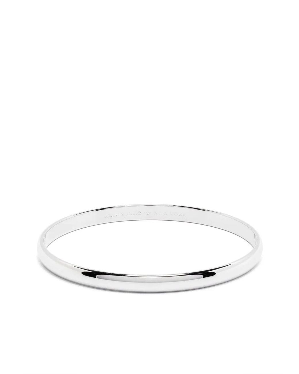 Kate Spade White D-Shape Bangle