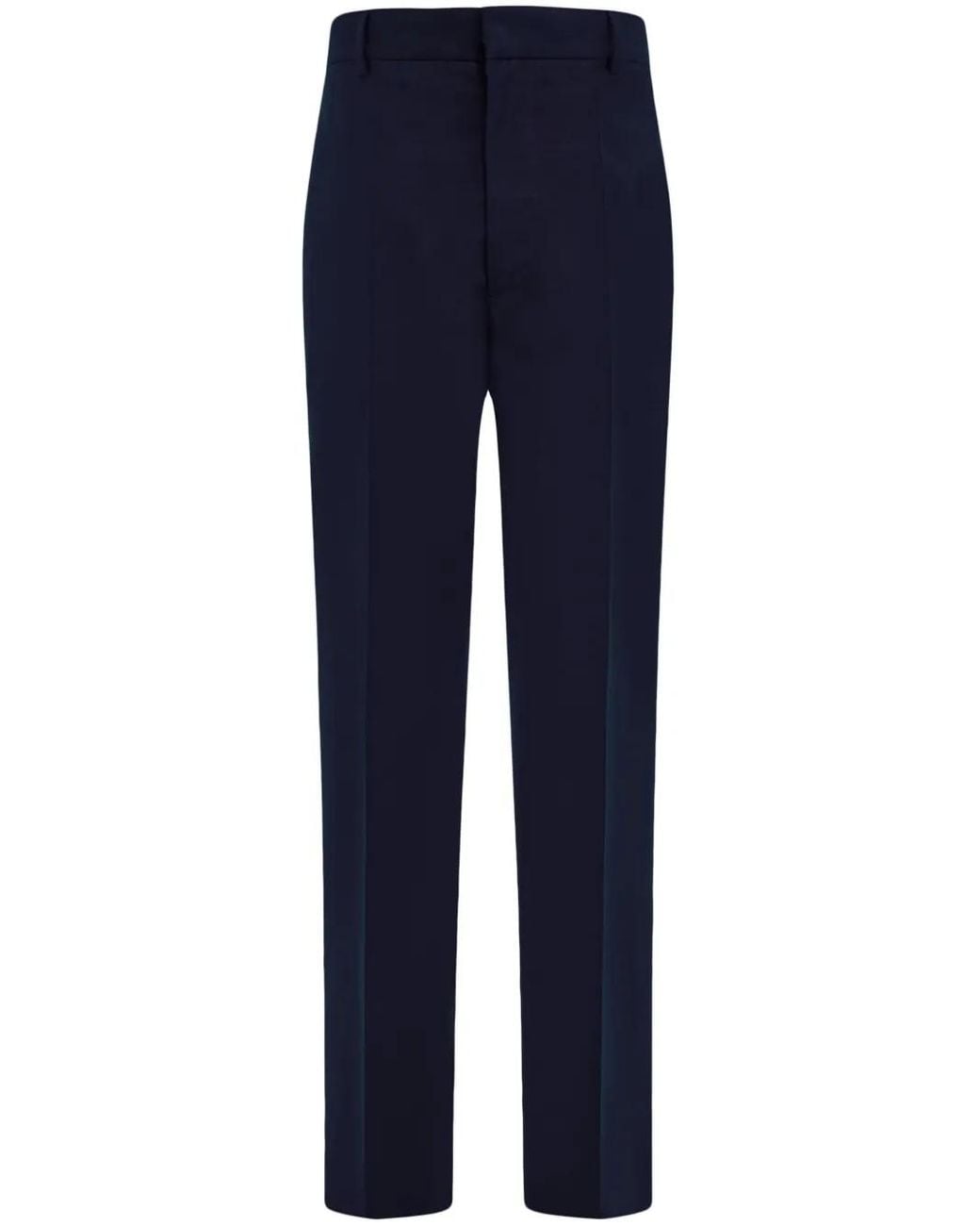 Ferragamo Blue Organic Cotton Trousers for men