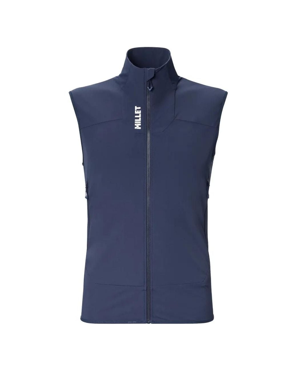 Pascal Millet Blue Kamet Logo-Print Sleeveless Gilet for men