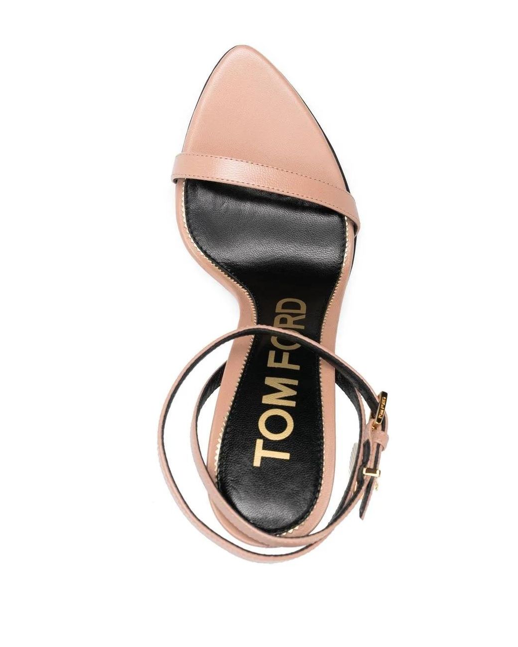 Tom Ford White Padlock Sandals 120Mm