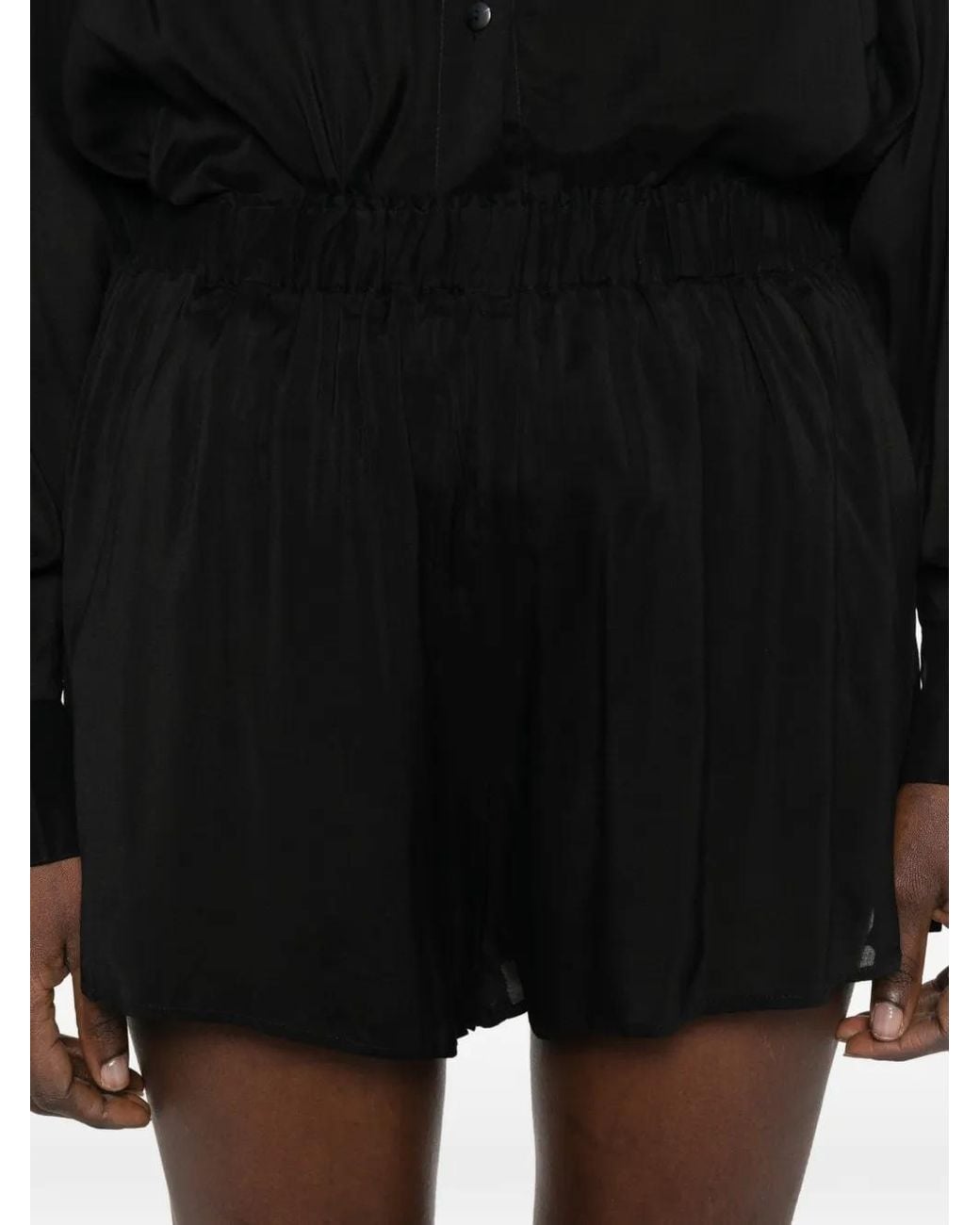 Bondi Born Black Elasticated-Waist Shorts