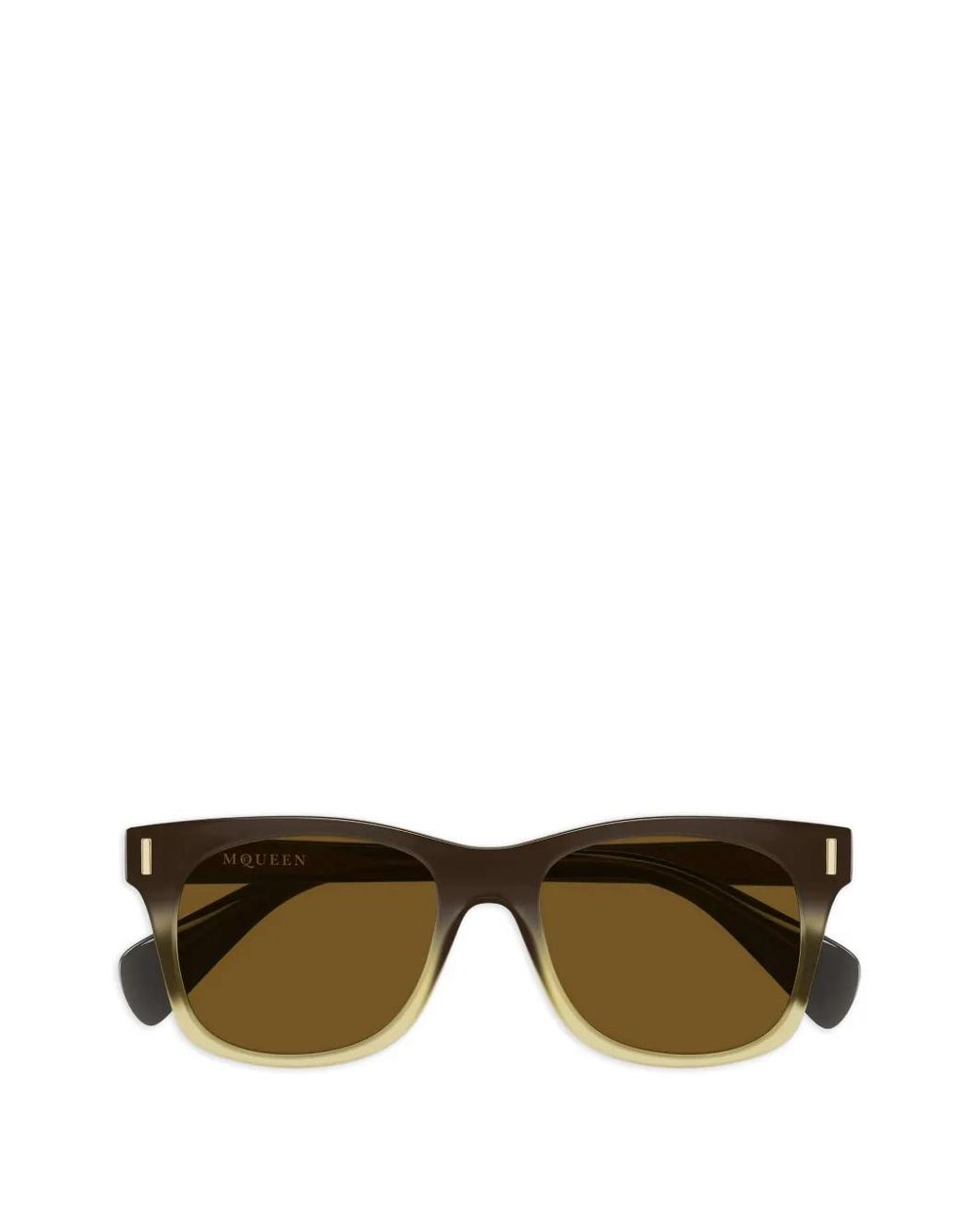 McQueen Green Geometric Sunglasses for men