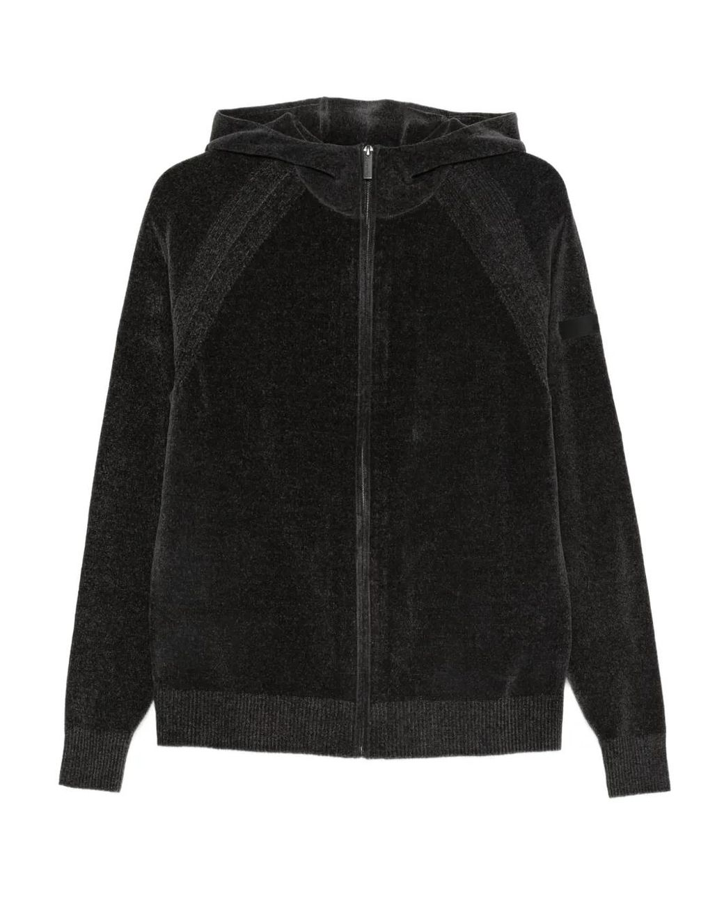 Rrd Black Zio-Fastening Sweater for men