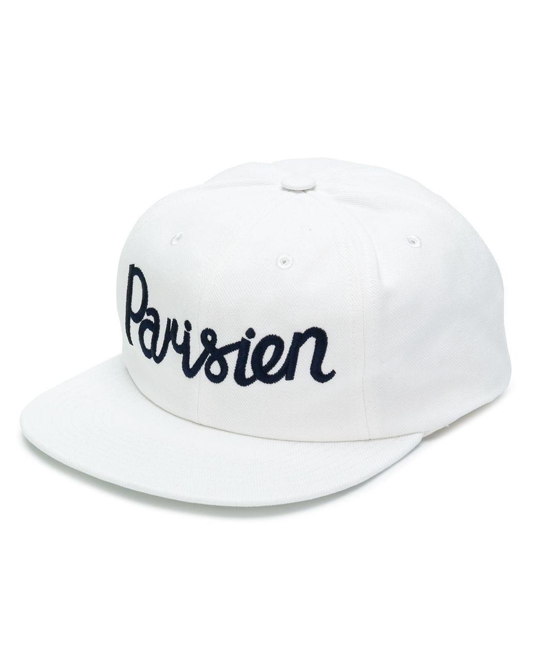 Maison Kitsuné Cotton Parisien Cap in White - Lyst