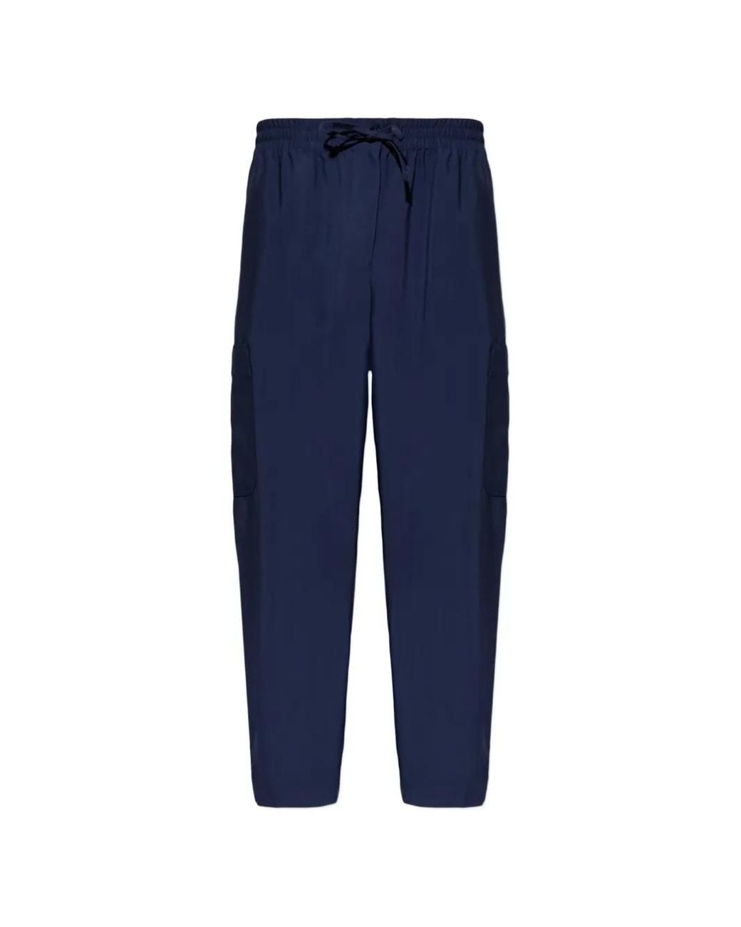 KENZO Blue Drawstring Pocket Trousers for men