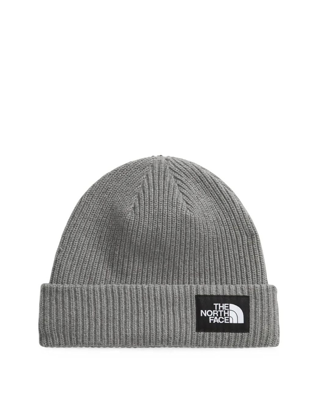 The North Face Gray Salty Lined Beanie "Tnf Medium Heather" for men