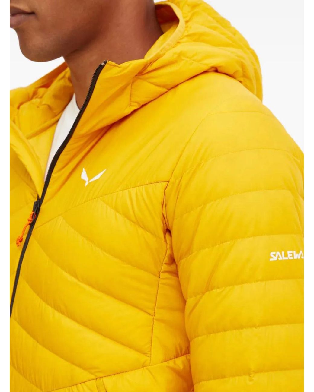 Salewa Yellow Doudoune Brenta À Capuche for men