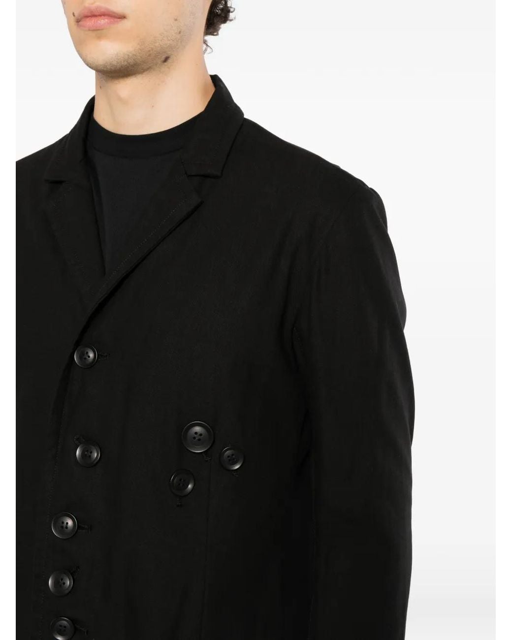 Nude:mm Black Single-Breasted Blazer for men