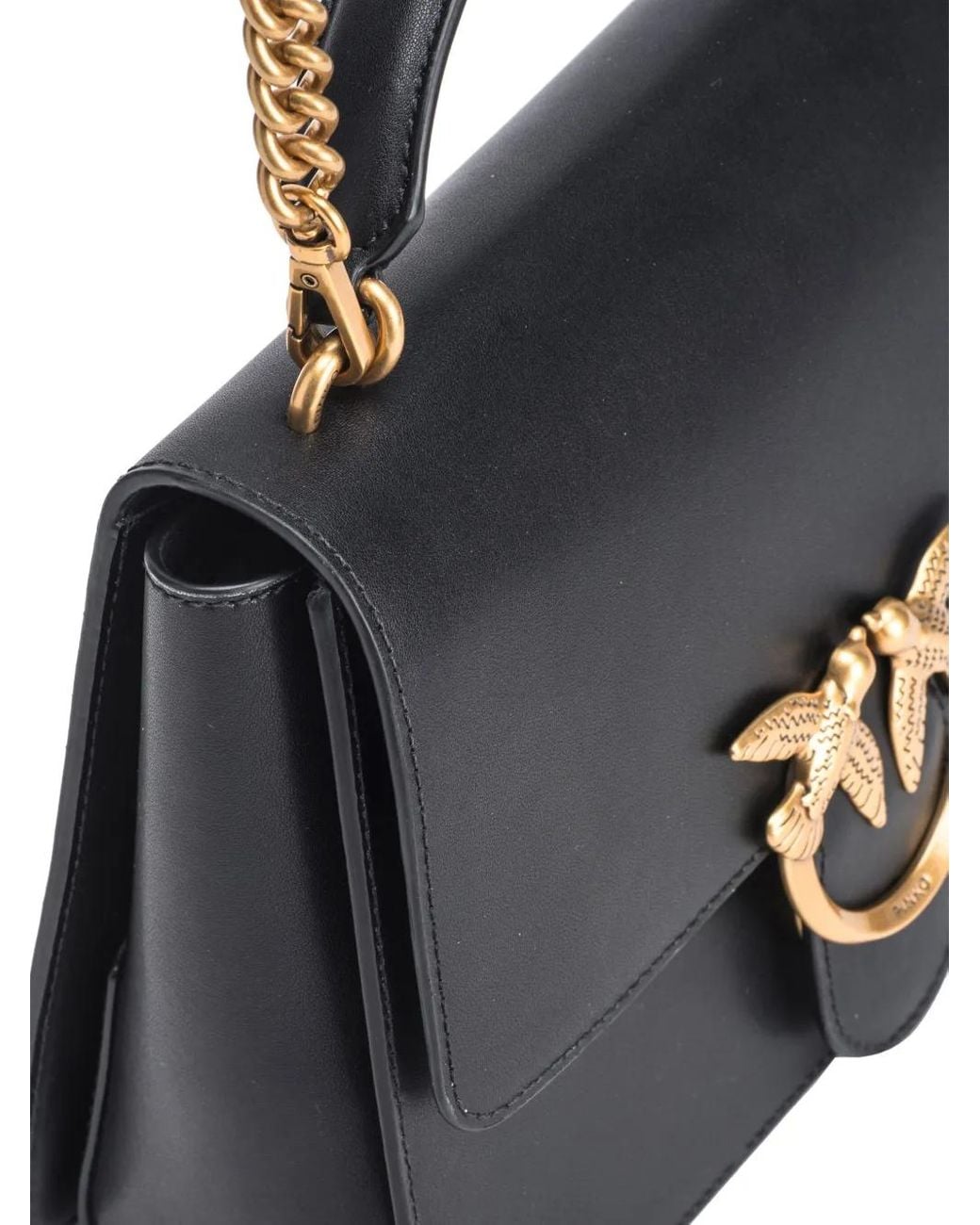 Pinko Black Love One Top-Handle Bag
