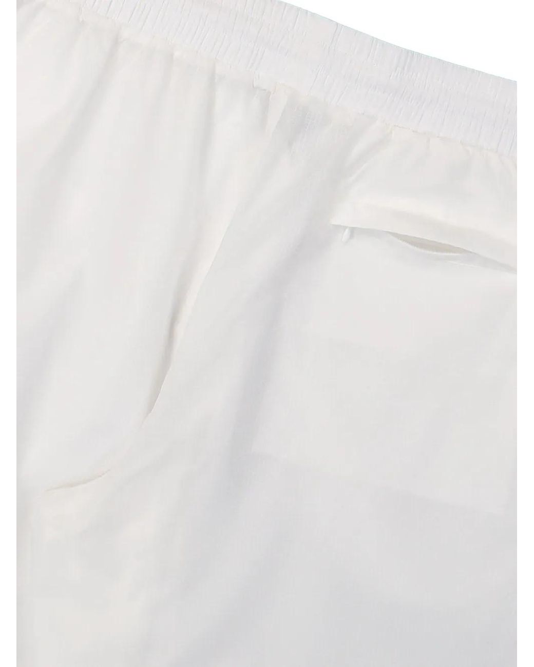 Casablanca White Reflective-Printed Ripstop Straight-Leg Trousers for men