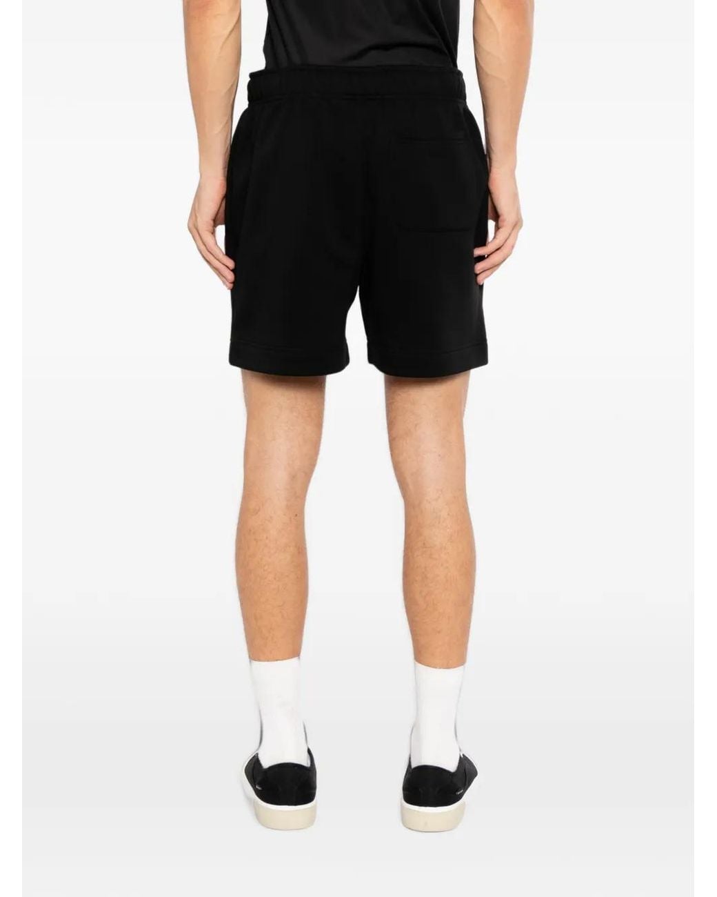 Melt Black Graphic-Print Shorts for men