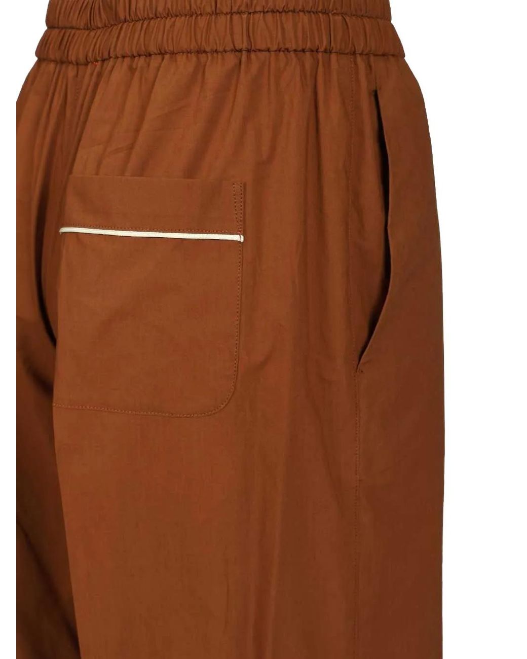 Forte_forte Brown Poplin Pajama Trousers