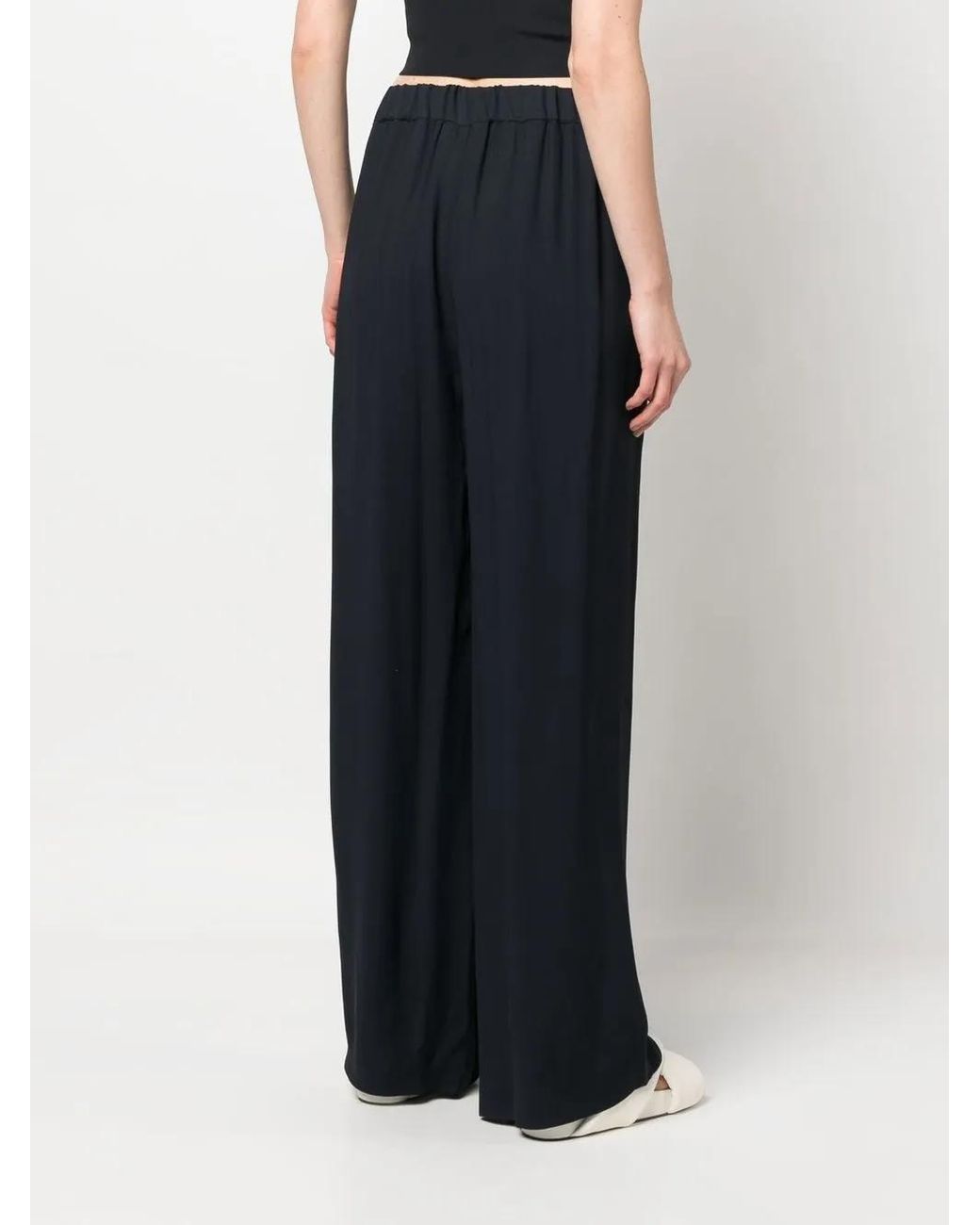 Fabiana Filippi Blue Double-breasted Detail Trousers