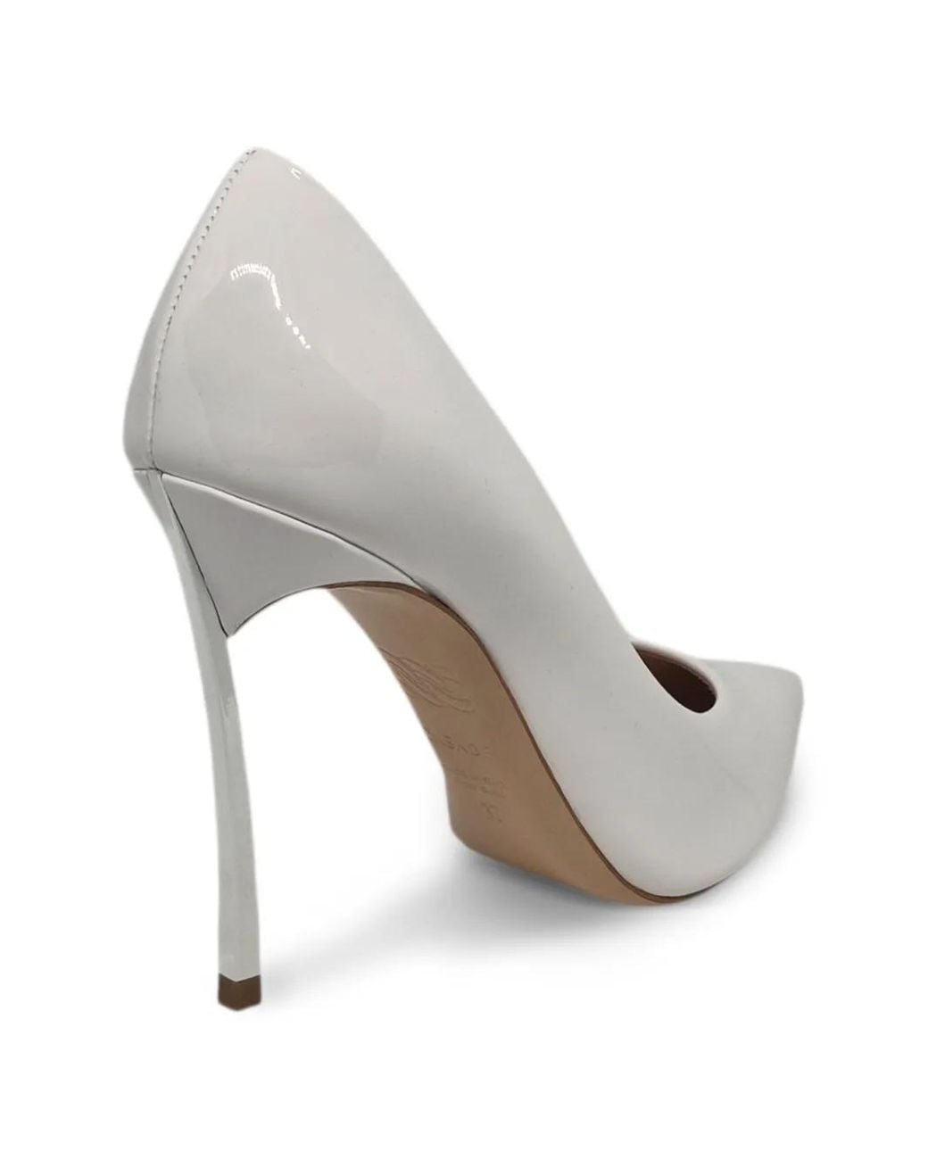 Casadei White Blade Pointed-Toe Pumps