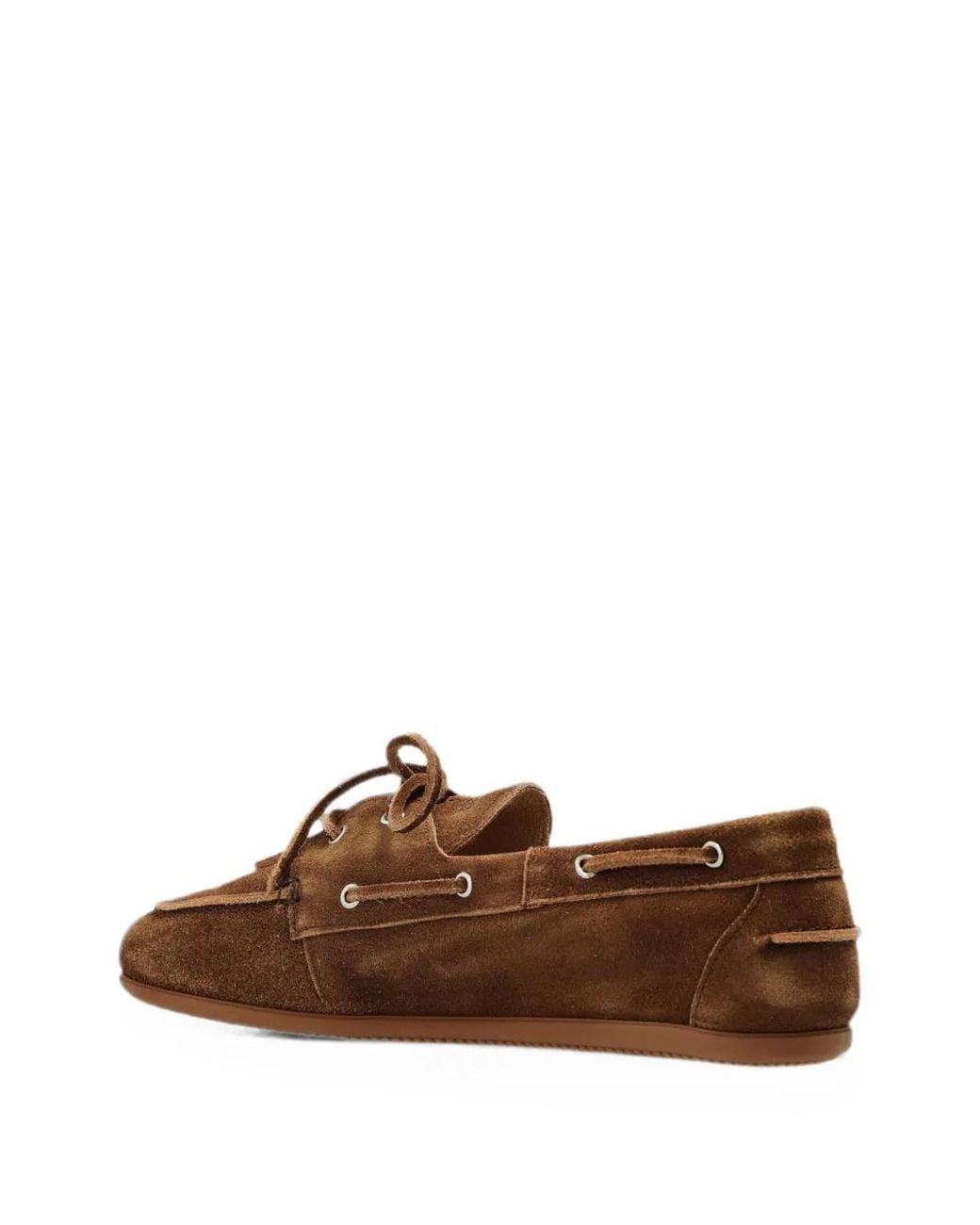 POSA Brown Boat Milano Suede Boat Shoes for men