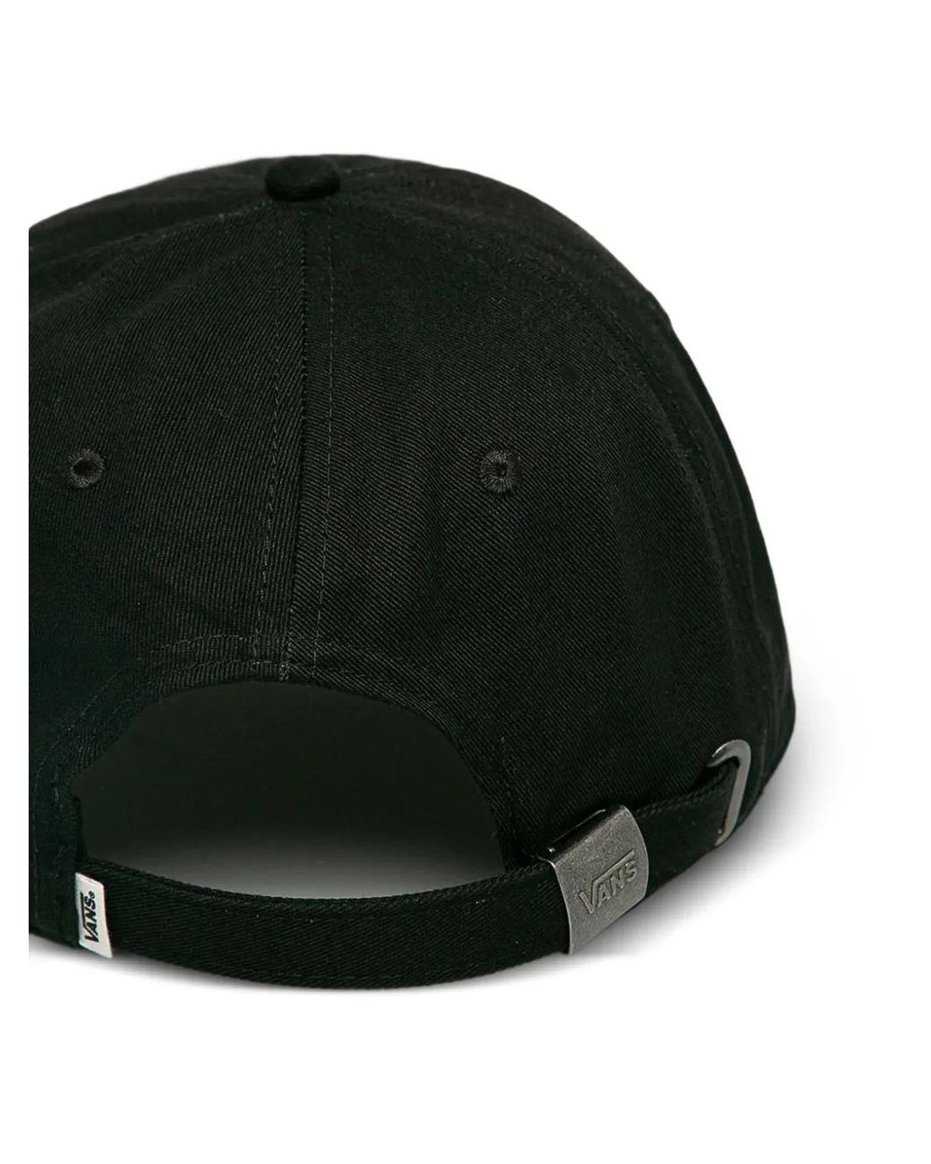 Vans Black Logo-Embroidered Baseball Cap