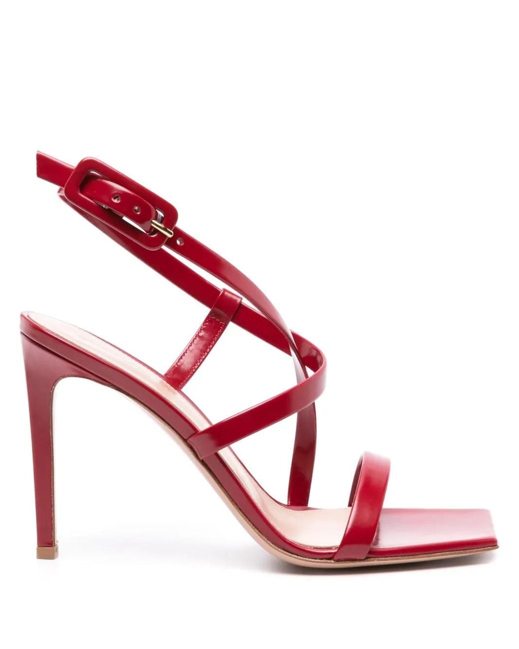 Gianvito Rossi Pink Lindsay 95Mm Leather Sandals