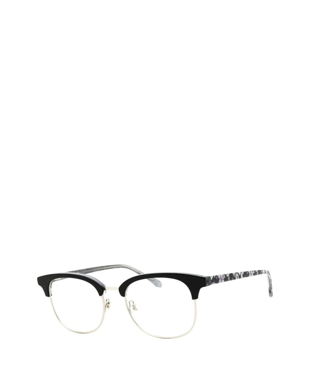 Draper James White Rectangle-Frame Glasses