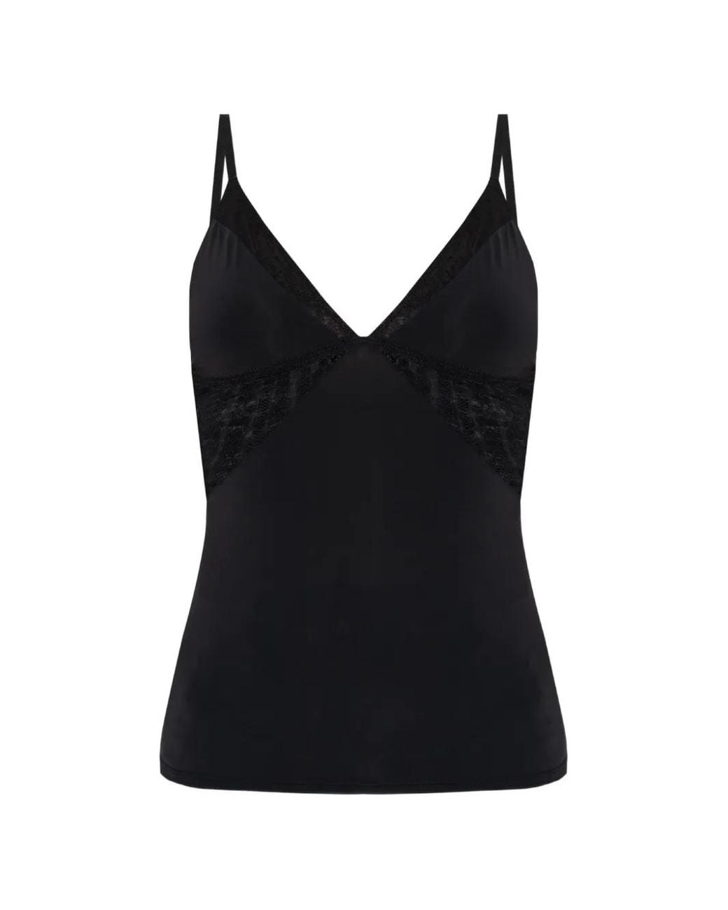 Gestuz Black Gzcami Lace-Trim Top