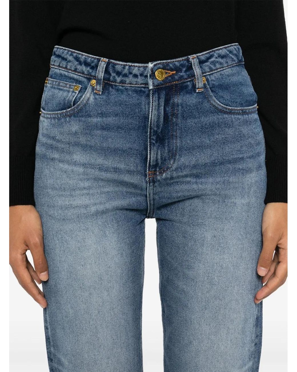 A.P.C. Blue Kylie Straight Leg Jeans