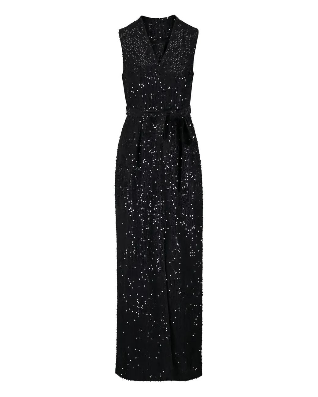 Sachin & Babi Black Sylvain Sequinned Maxi Dress