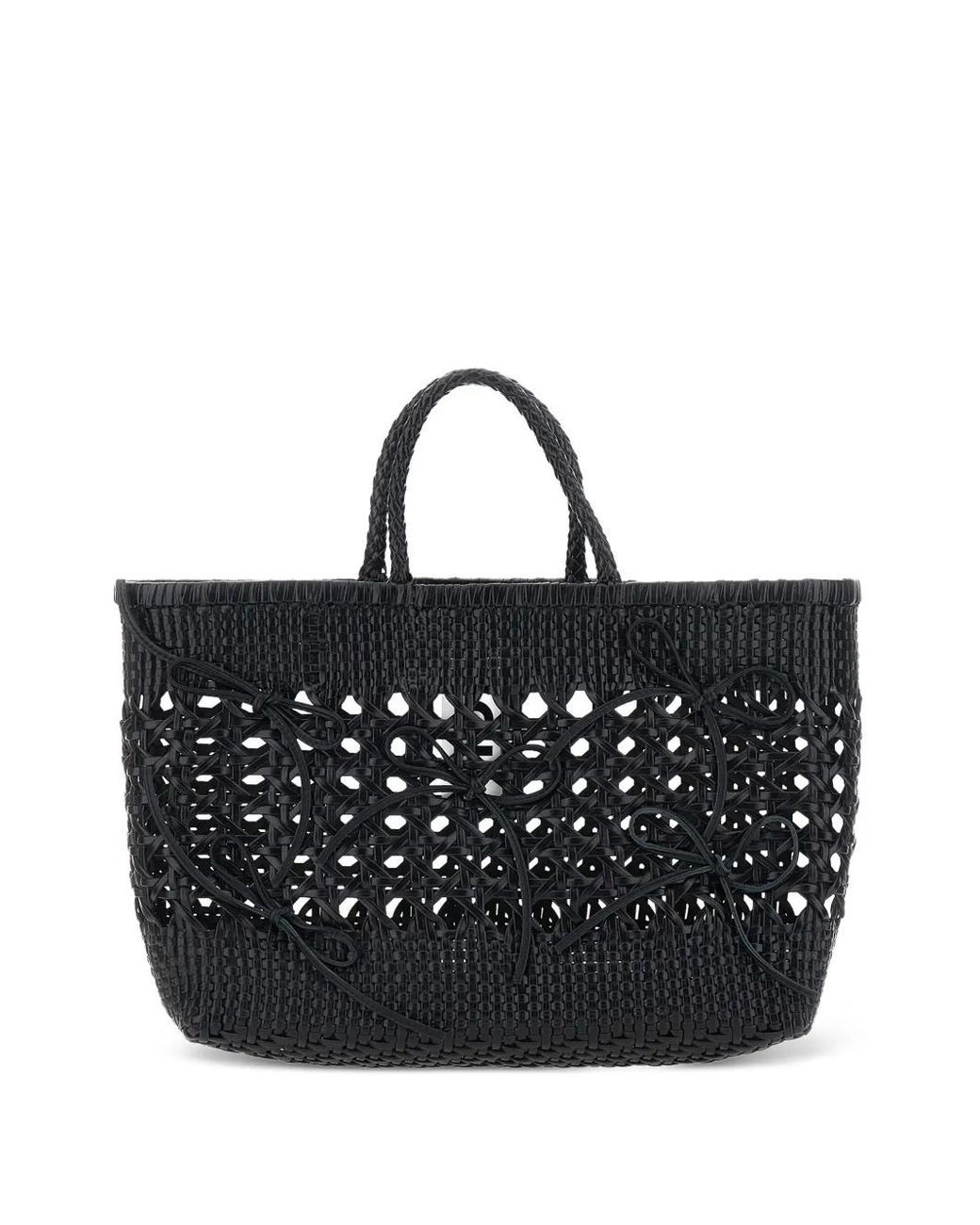 OSOI Black Biscuit Woven Tote Bag