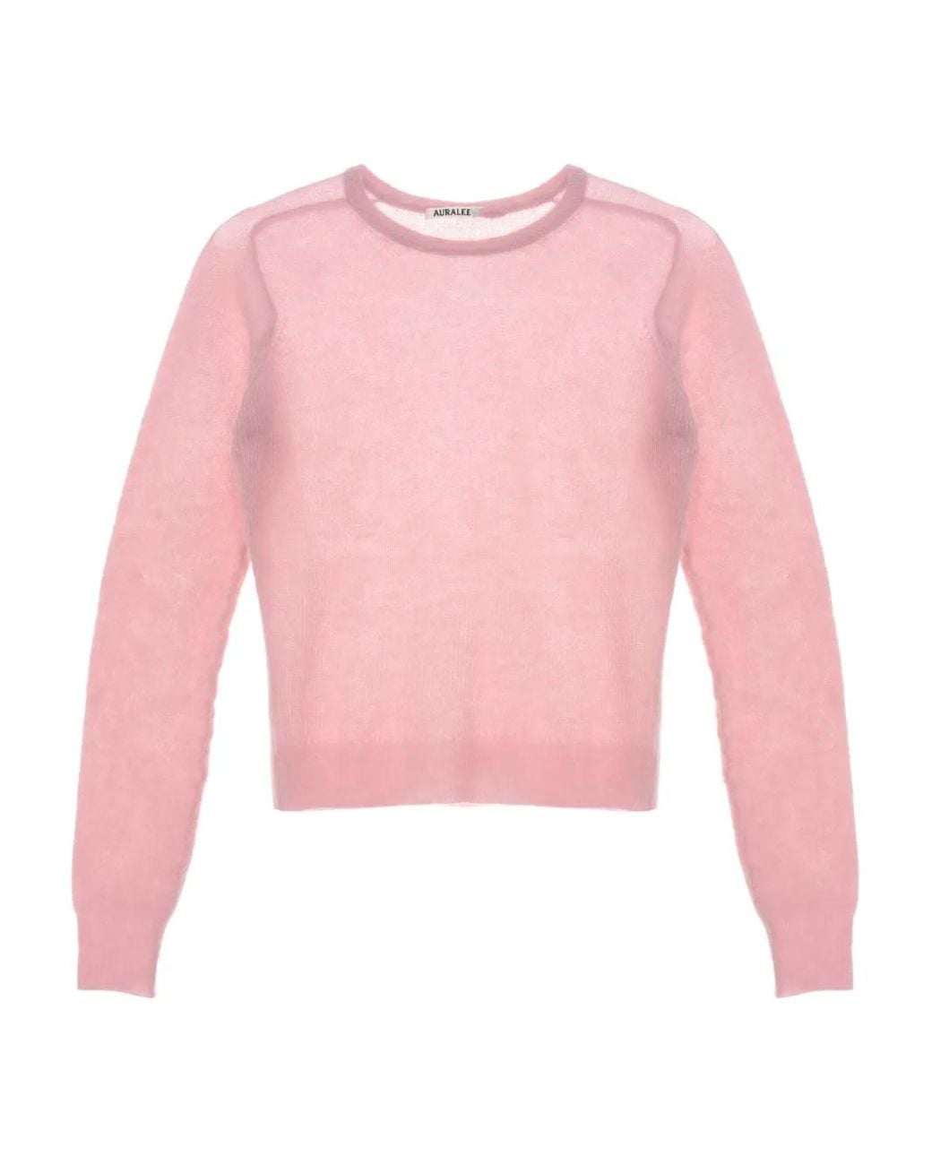Auralee Trui Van Alpaca Wolblend in het Pink
