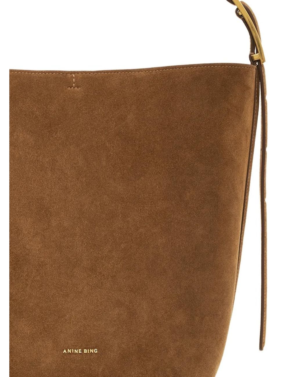 Anine Bing Brown Elly Bucket Bag