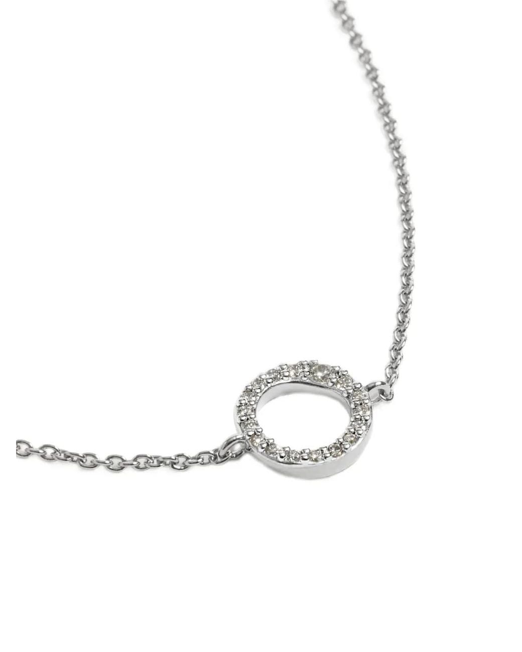 Monica Vinader White Riva Pavé Diamond Chain Bracelet