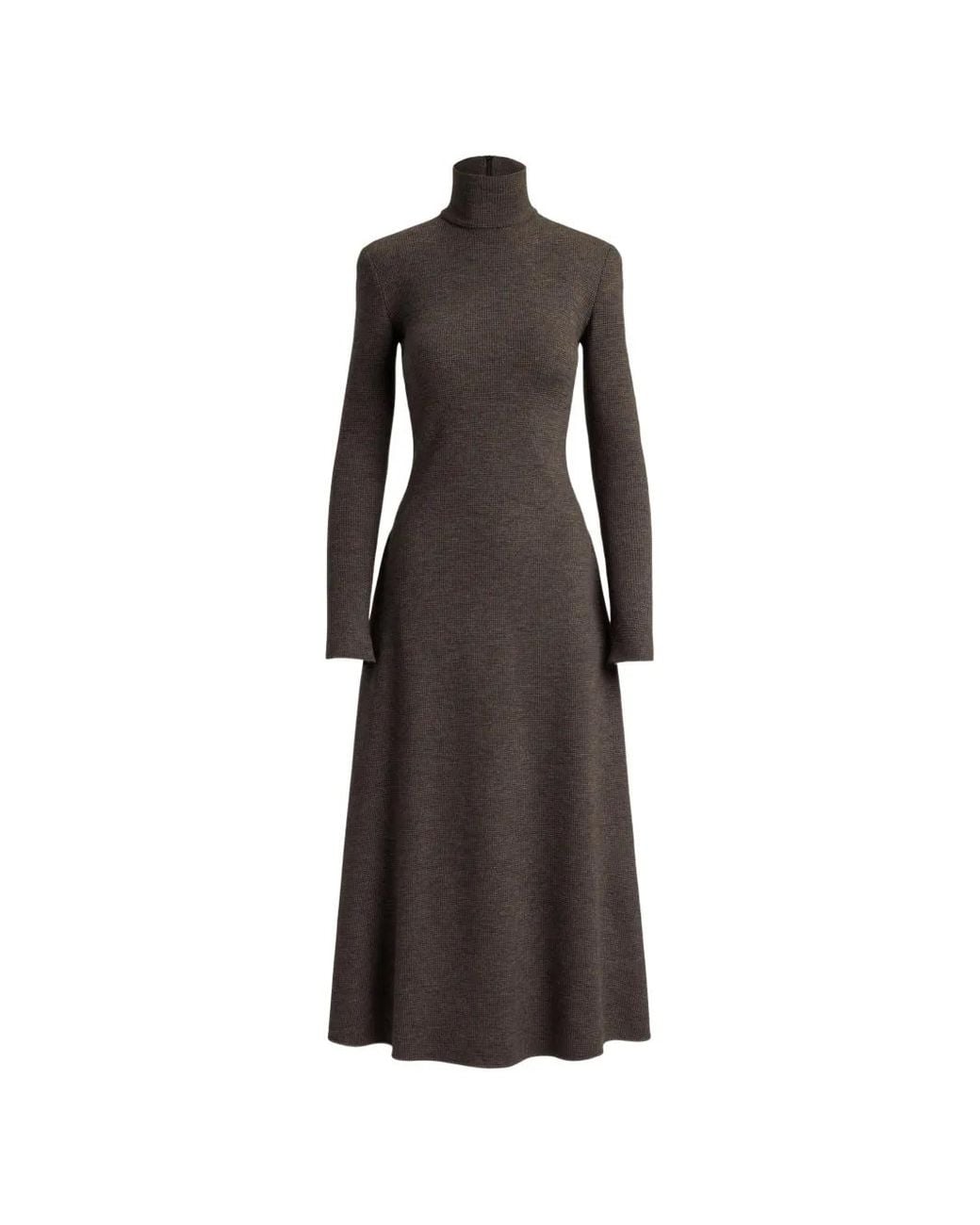 Ralph Lauren Brown Emmerson Midi Dress