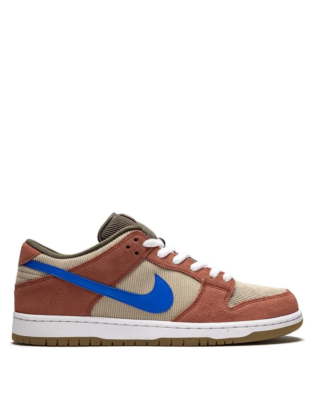 Nike Brown Sb Dunk Low Pro "Corduroy" Sneakers