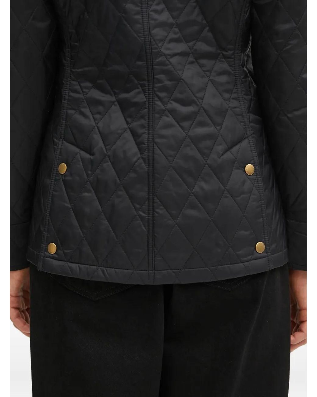 Barbour Black Beadnell Quilted Jacket