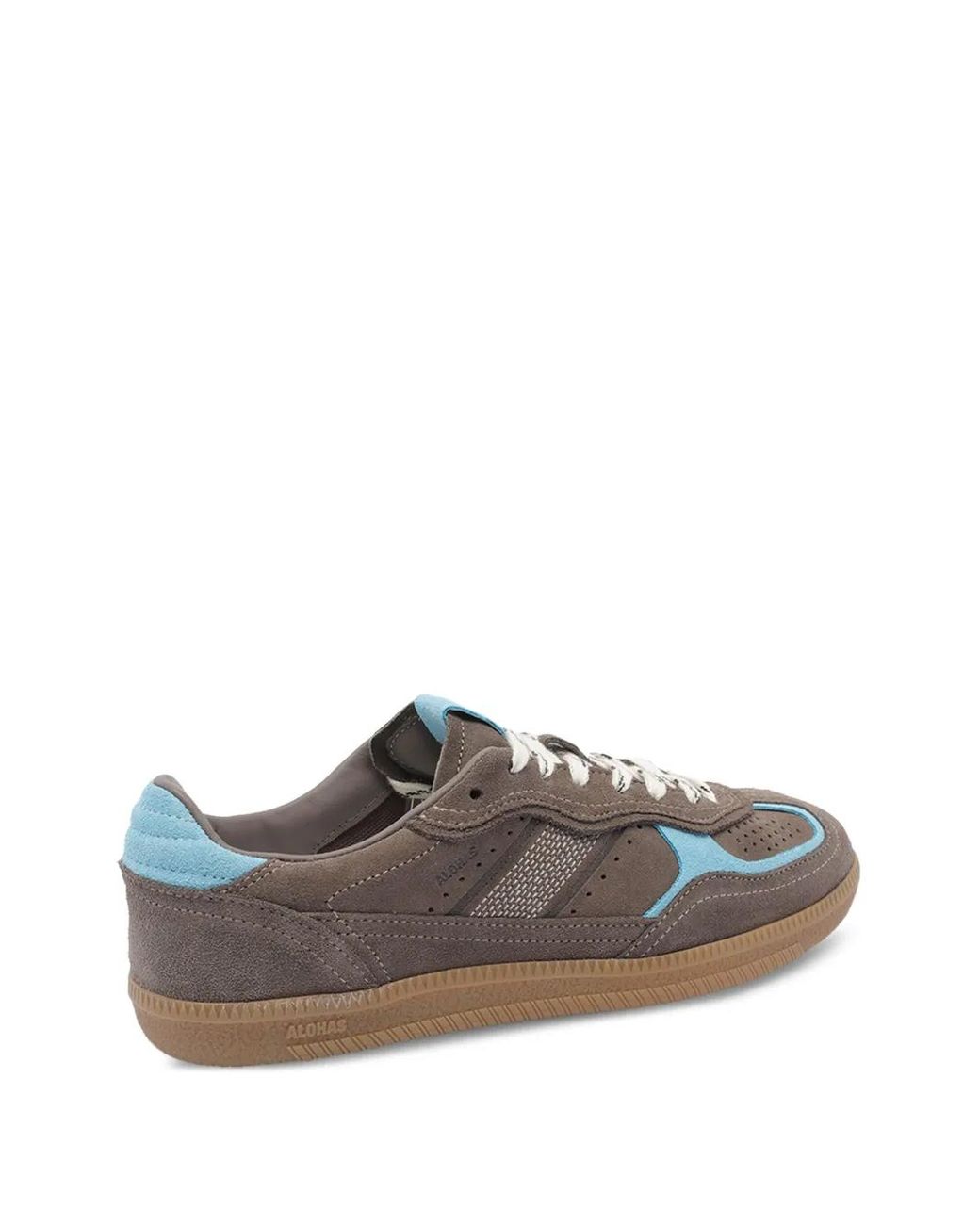 Alohas Brown Embossed-Logo Sneakers