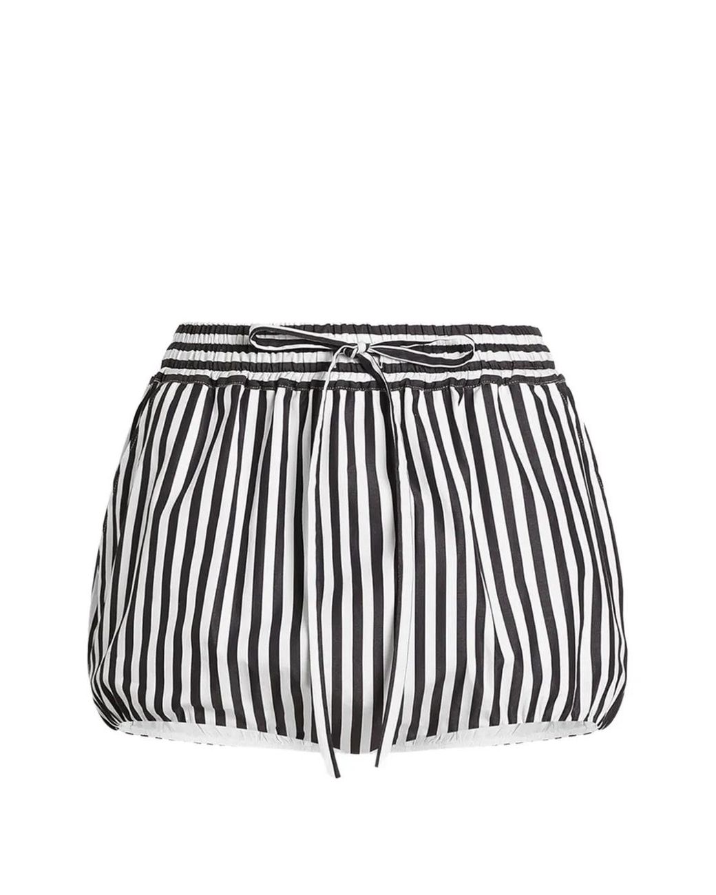 Dolce & Gabbana White Striped Poplin Culottes