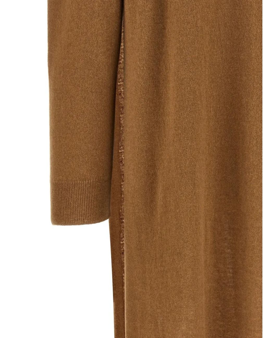 DARKPARK Natural Gia Front-Split Long Sweater