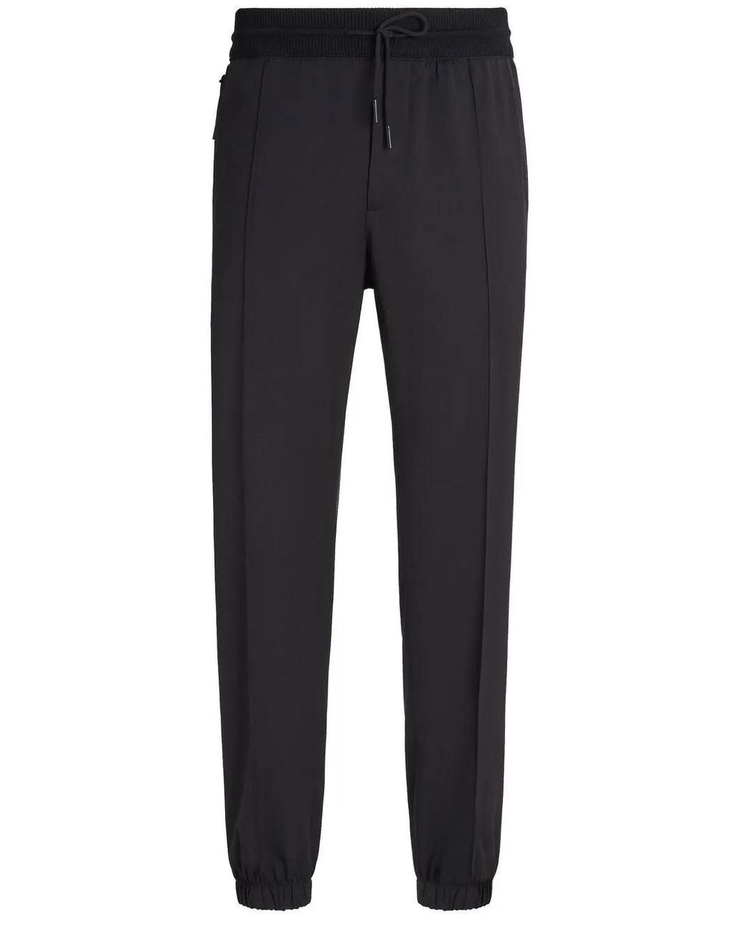 Zegna Blue High Performance Wool Joggers for men
