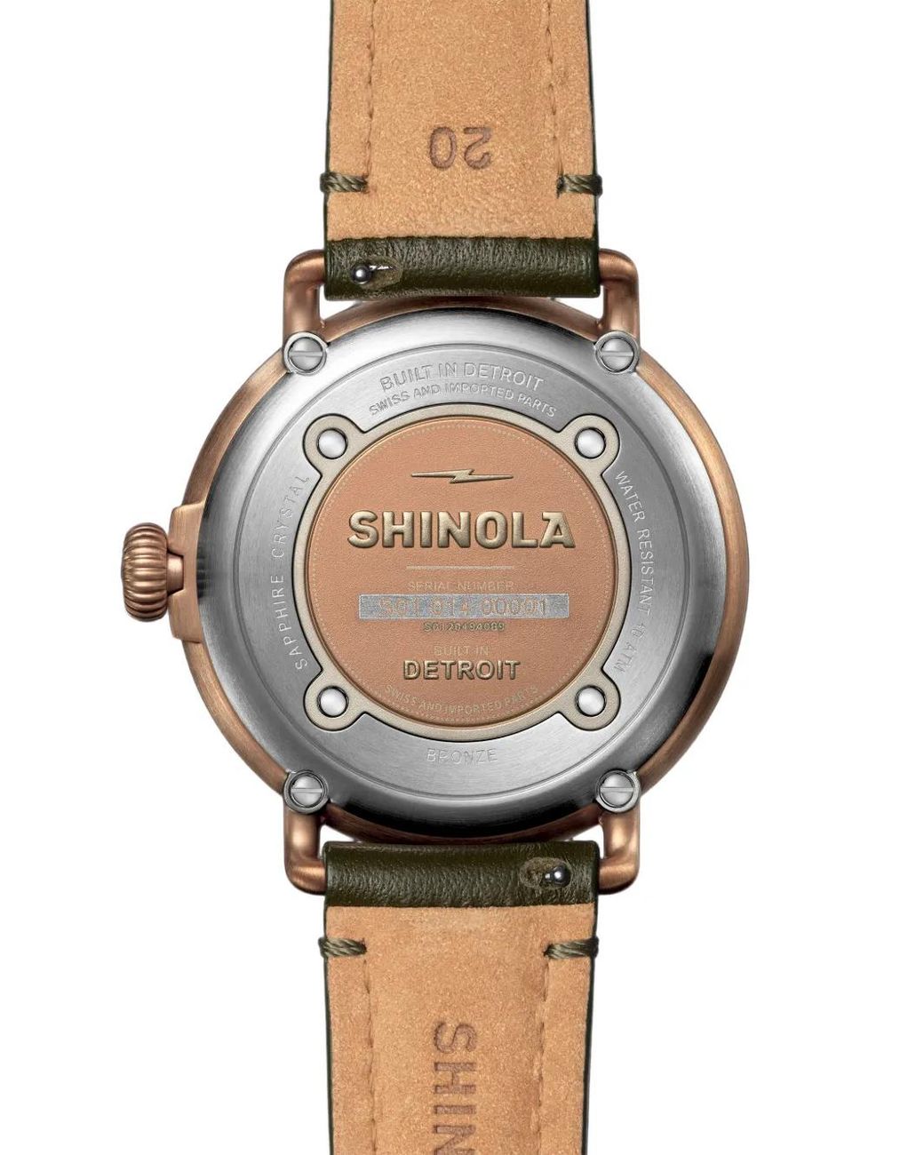Shinola Metallic Runwell Sub Second 43Mm Watch for men