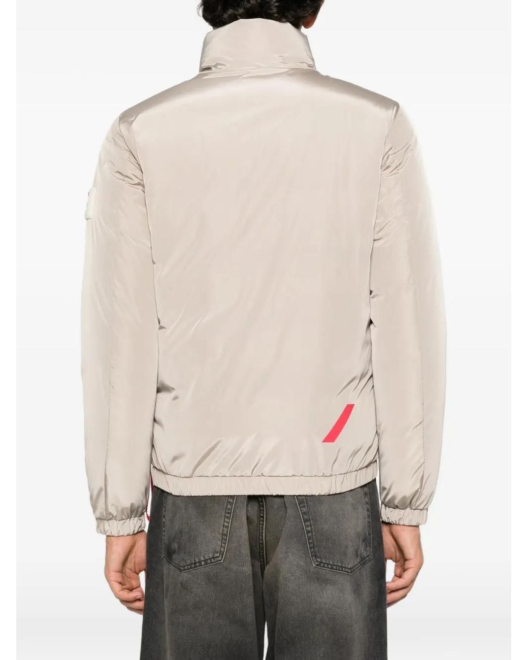 AFTER LABEL Natural Livigno Logo-Patch Jacket for men