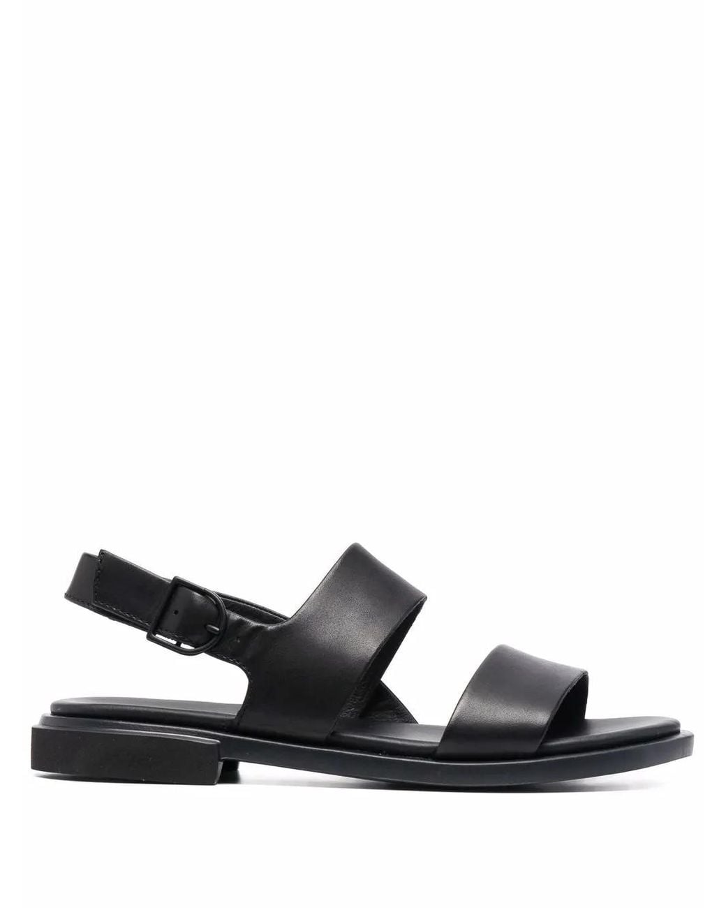 Camper Black Edy Slingback Leather Sandals