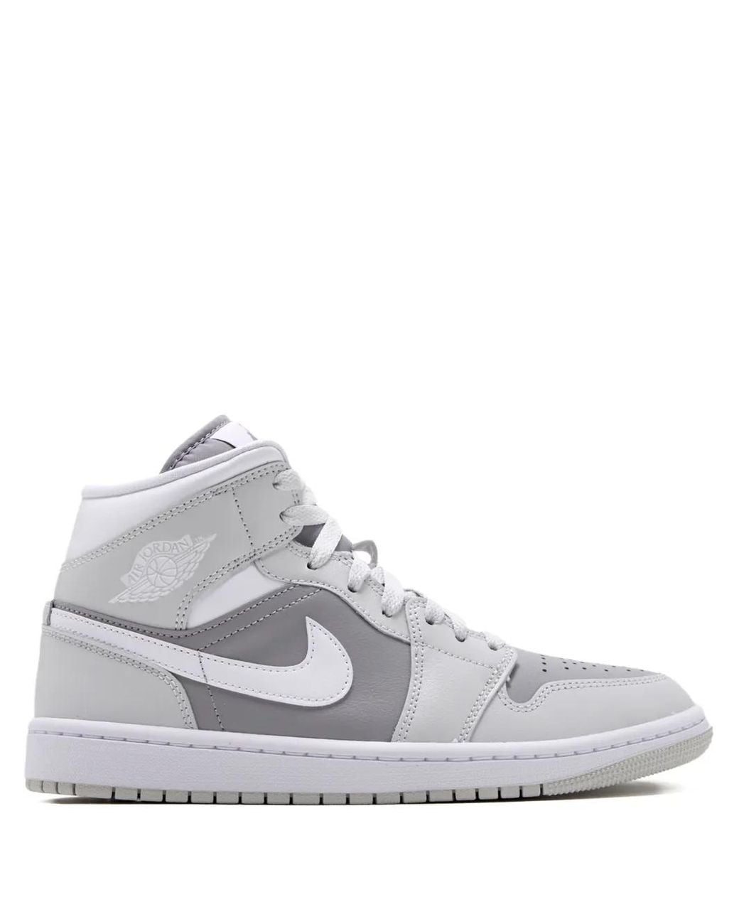Nike White Air Jordan 1 Mid Sneakers