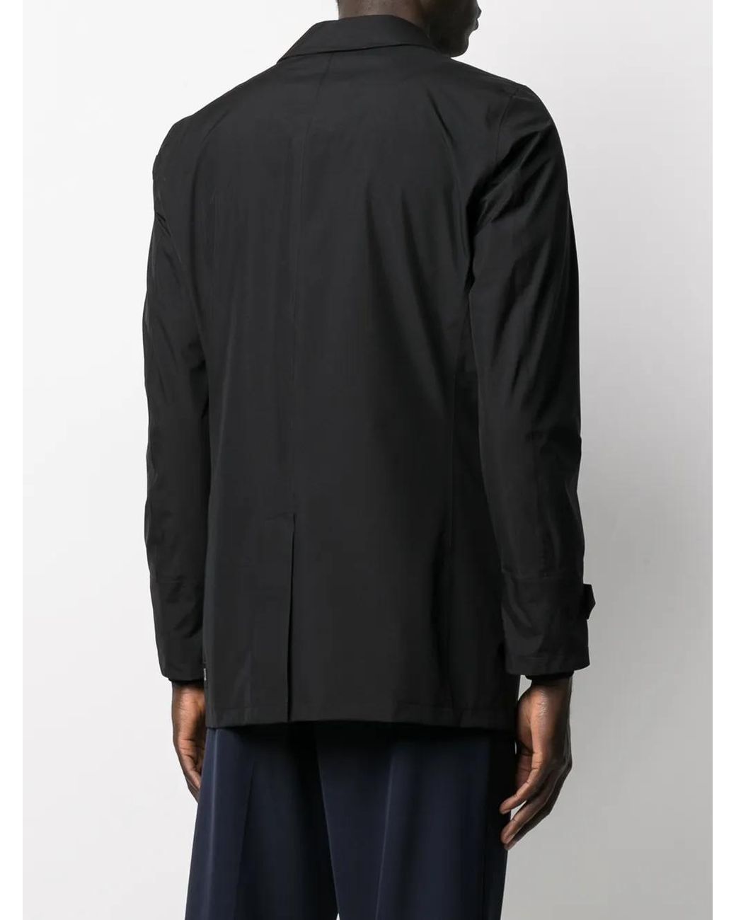 Herno Black Button-Up Shirt Jacket for men