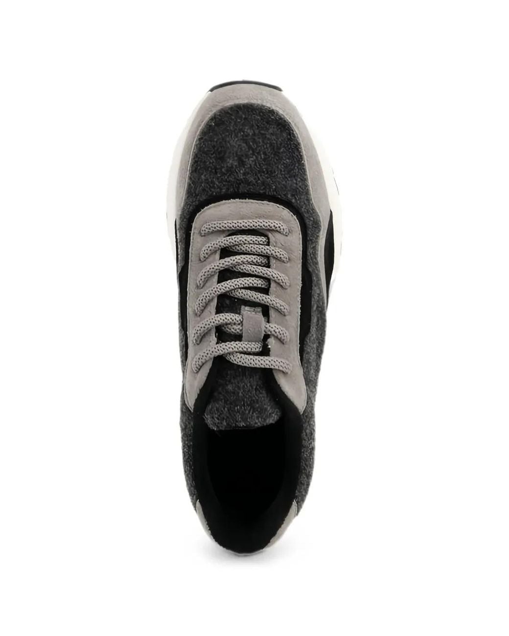 Linda Baumann Black Snakeskin-Effect Panelled Sneakers