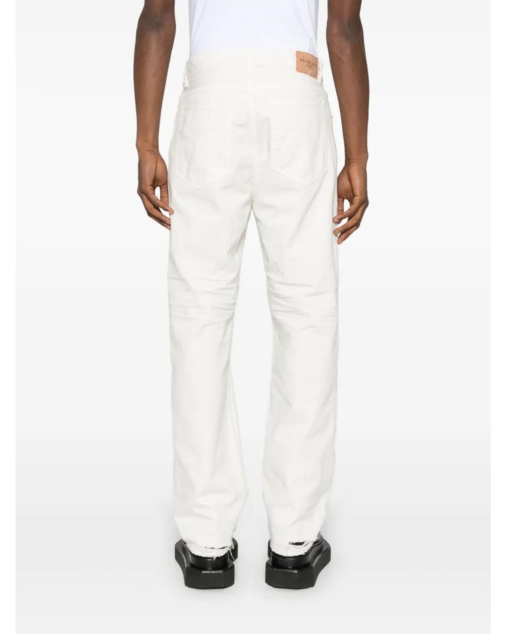 Balenciaga White Denim Cotton Jeans