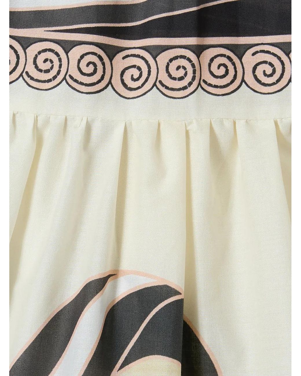 LaDoubleJ White Tiered Print Skirt