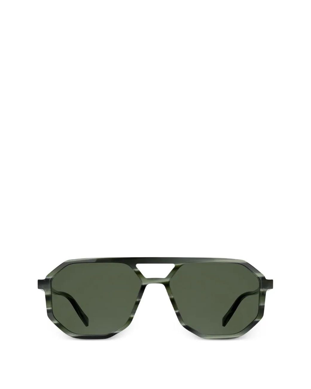 Karl Lagerfeld Green Navigator-Frame Sunglasses for men