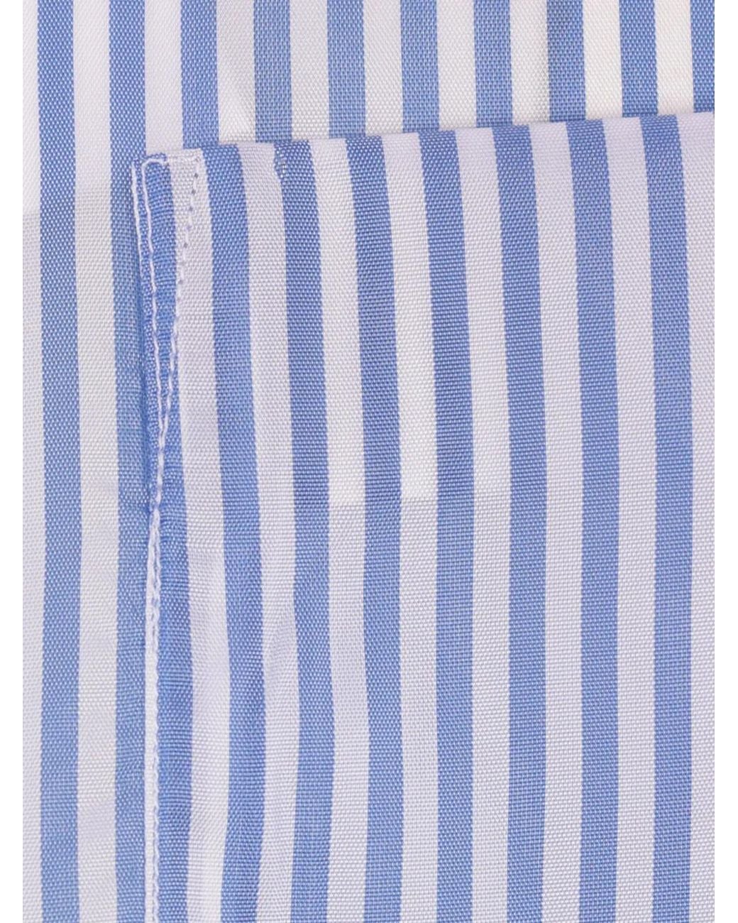 Comme des Garçons Gestreept Overhemd in het Blue voor heren